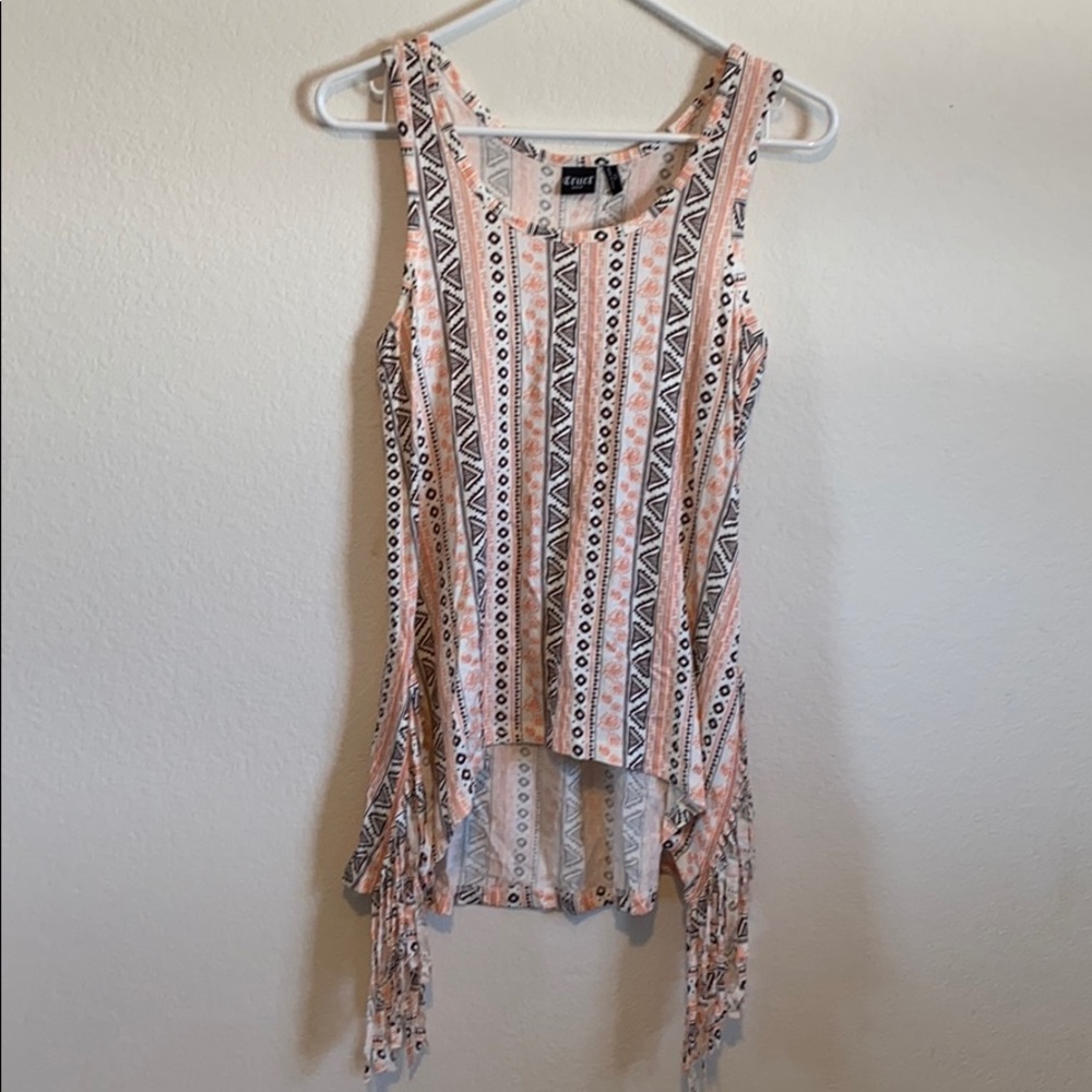 Cruel Girl tank with fringe XS